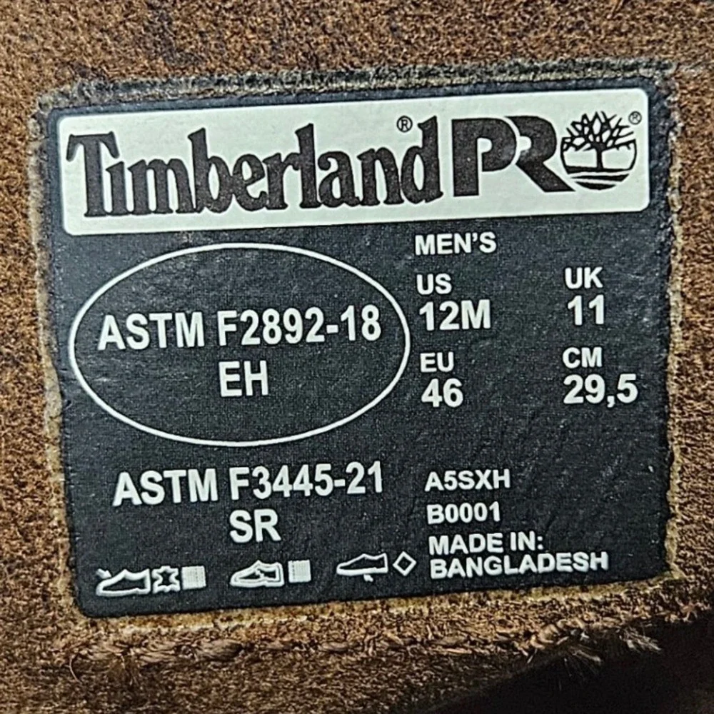 Timberland PRO Wedge‎ 6 Inch Work Boots TB1A5SXH214 Brown Leather Men Size 12